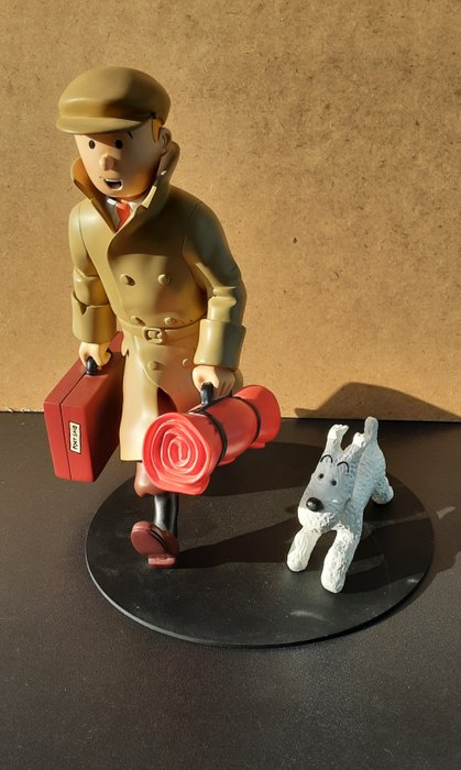 Moulinsart - Hergé - Statuette - Statuette Moulinsart 46948 - Tintin et Milou , ils arrivent -