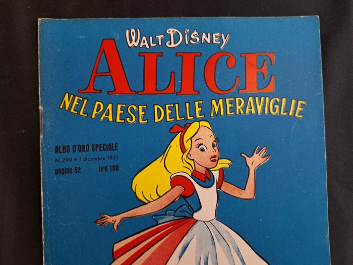 Albo d'Oro Speciale n. 290 - Alice Nel Paese delle Meraviglie - 1 Comic - Første udgave - 1951