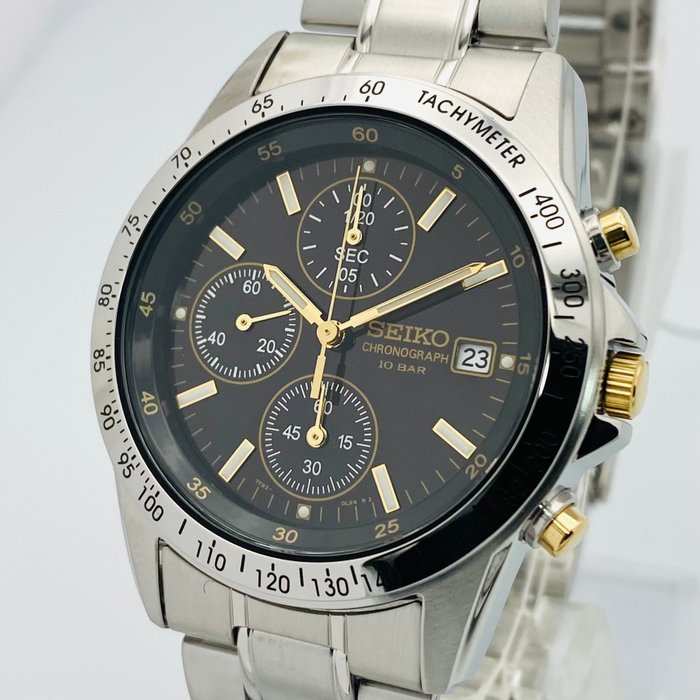 Seiko - Seiko Chronograph Black Dial - Ingen mindstepris - Mænd - 2011-nu