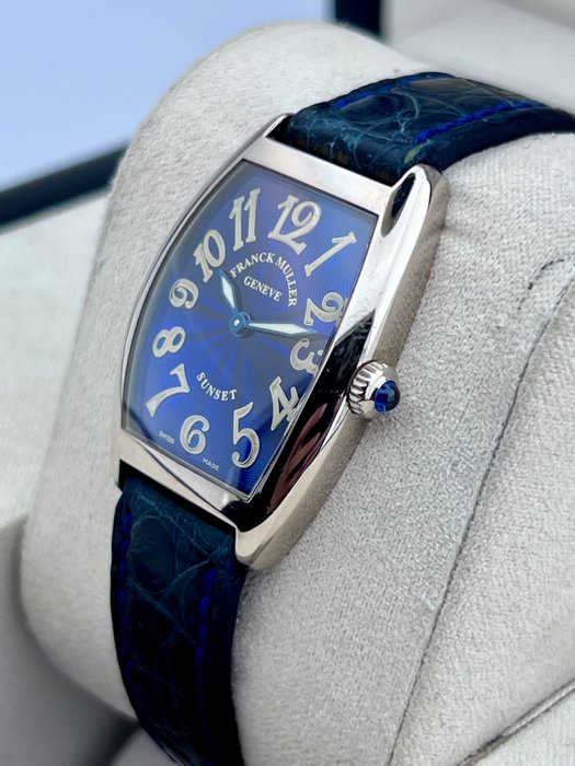 Franck Muller - Sunset White Gold Blue Lady - 1752 QZ - Kvinder - 2011-nu