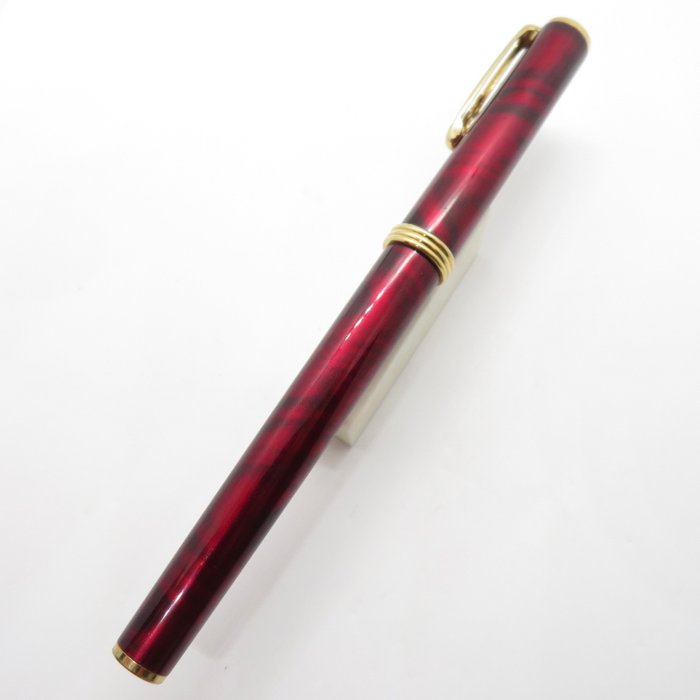 Platinum - BelAge (red and black marble) - 14K gold nib (F) - Fyldepen