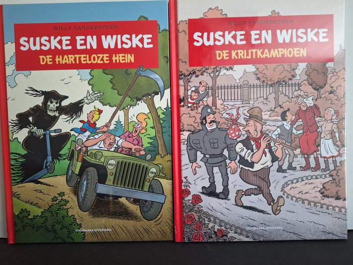 Suske en Wiske - De Krijtkampioen HC - De Harteloze Hein - 2 Album - Begrænset udgave - 2023