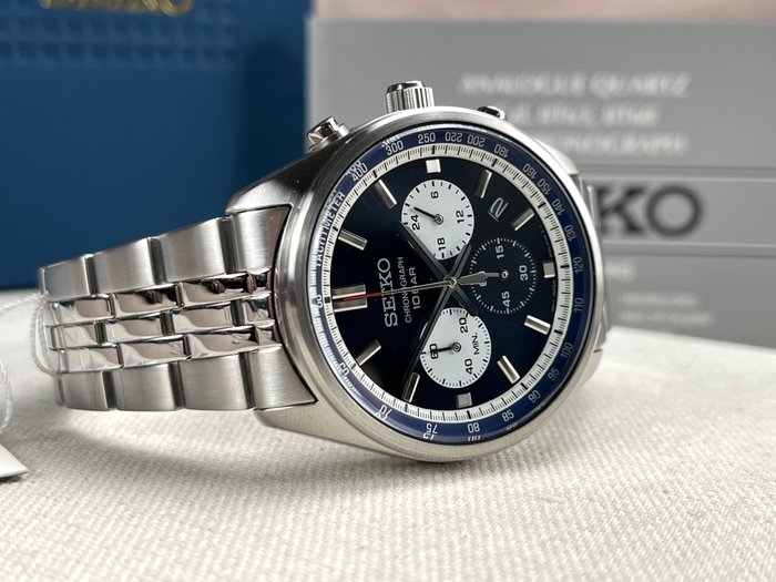 Seiko - Chronograph Date - Ingen mindstepris - SSB427P1 - Mænd - 2011-nu