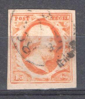 Holland 1852/1888 - Kong Vilhelm III - 1., 2. og 4. nummer - NVPH 1/3 - 4/6 - 19/29