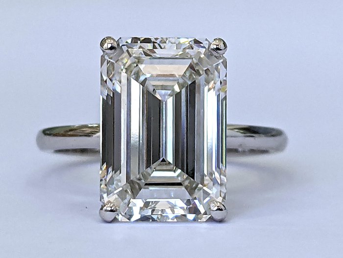 Forlovelsesring - 18 kraat Hvidguld -  7.03ct. tw. Diamant (Laboratoriedyrket) - F VVS2 IGI