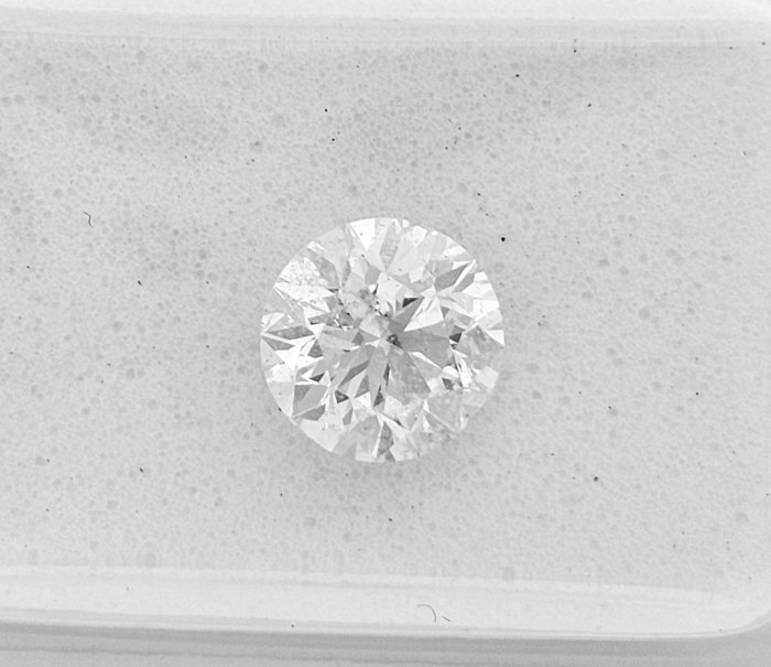 1 pcs Diamant  (Natur)  - 1.01 ct - Rund - E - SI3 - Gemewizard Gemological Laboratory (GWLab)