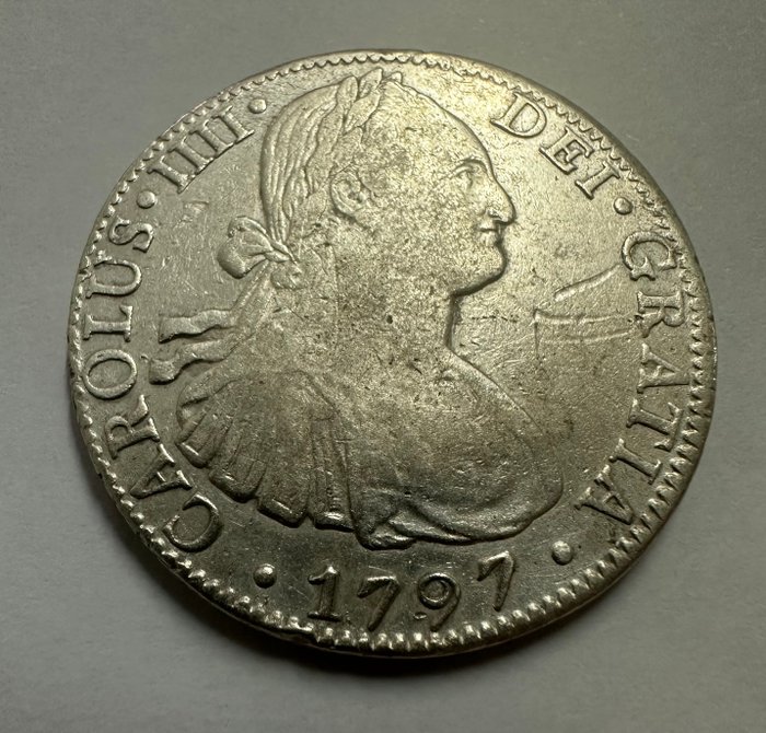 Spanien. Carlos IV (1788-1808). 8 Reales 1797 Mexico MF