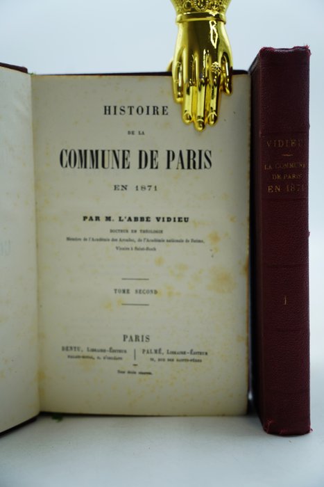 M. L'Abbé Vidieu - Histoire de la Commune de Paris en 1871 - 1875