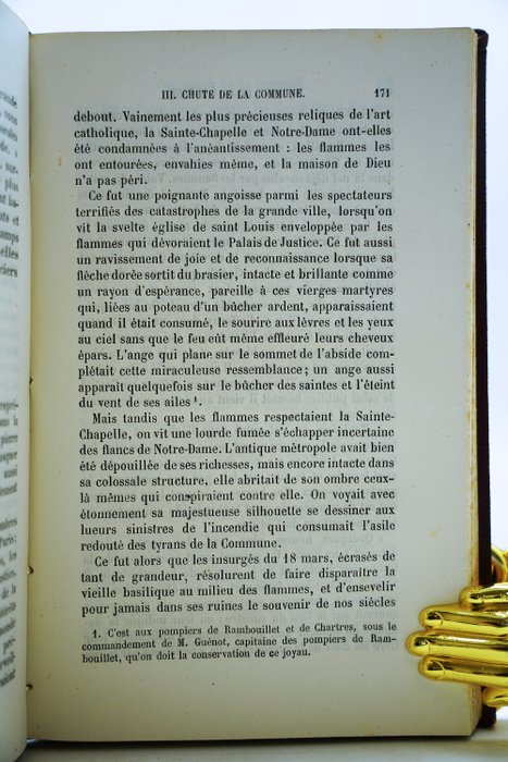 M. L'Abbé Vidieu - Histoire de la Commune de Paris en 1871 - 1875