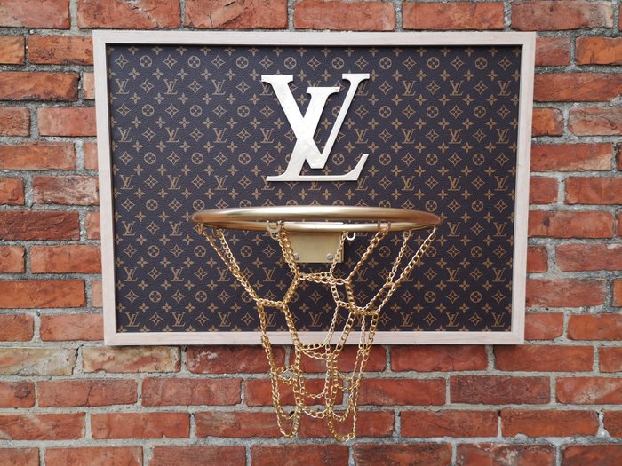 Brother X (1969) - Louis Vuitton faux leather framed basketball board