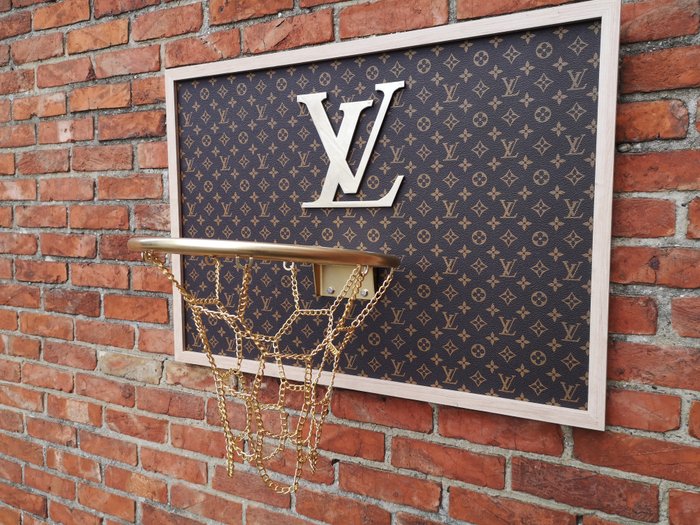 Brother X (1969) - Louis Vuitton faux leather framed basketball board