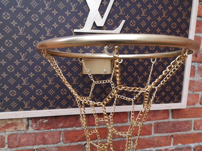 Brother X (1969) - Louis Vuitton faux leather framed basketball board