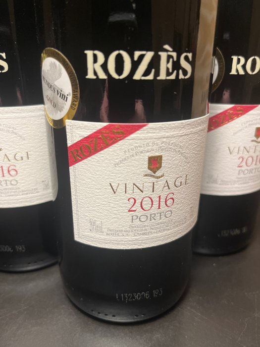 2016 Rozès - Vintage Port -  Douro  - 4 Flasker (0,75 L)