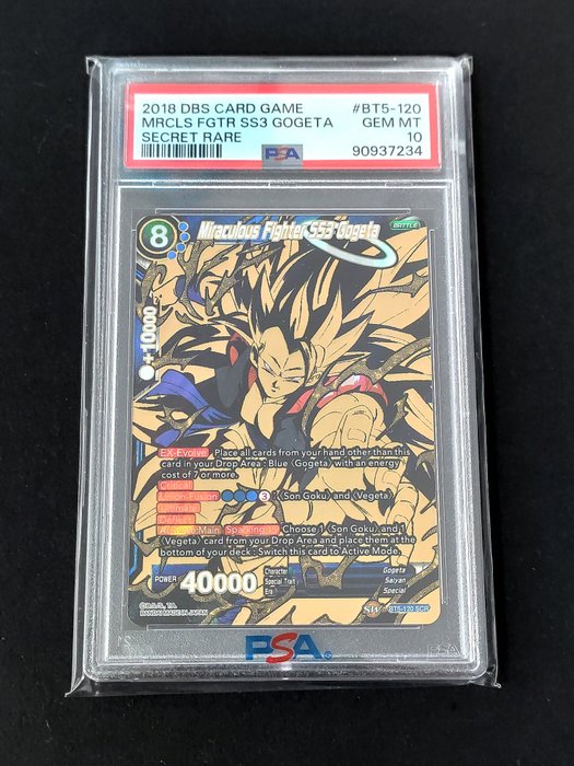 Dragon Ball Super Graded card - BT5 Miraculous Revival - SCR Miraculous Fighter Gogeta - PSA 10