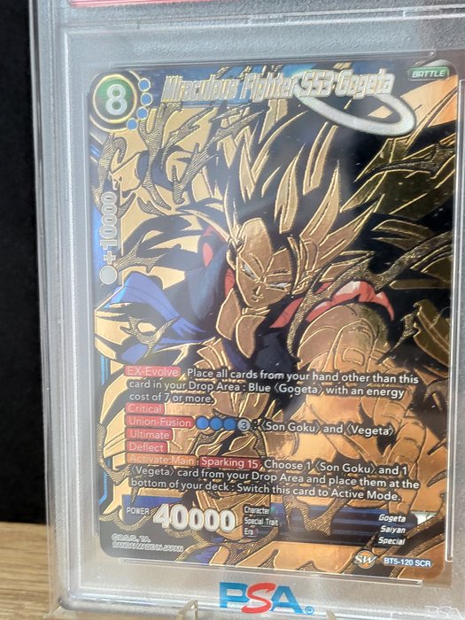 Dragon Ball Super Graded card - BT5 Miraculous Revival - SCR Miraculous Fighter Gogeta - PSA 10