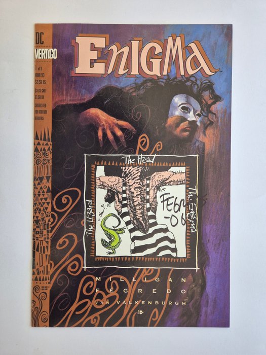 Enigma 1 - 8 - all comics signed by Duncan Fegredo - 8 Complete series Signed comic - Første udgave - 1993