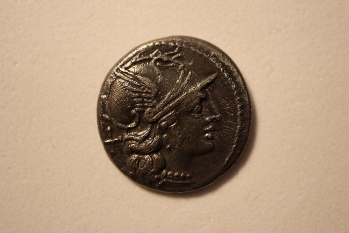 Romerska republiken. C. Scribonius, 154 BC. Denarius Rome  (Ingen mindstepris)