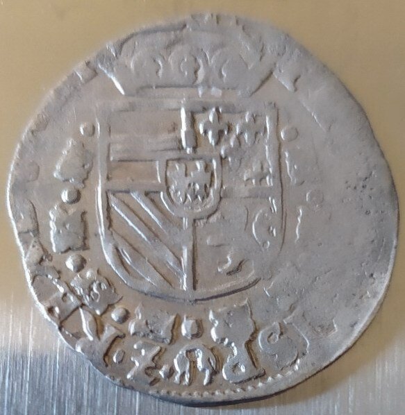 Holland, Maastricht. Felipe II (1556-1598). 1/20 Philipsdaalder 1573  (Ingen mindstepris)