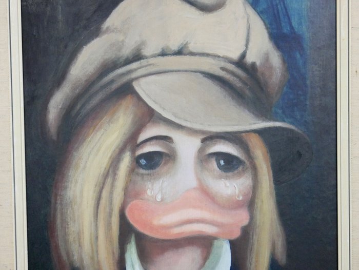 Prof. Volker Schönwart - 1 Gouache - Donald Duck - Anonymer Künstler – Barbra Streusand in Paris - 2013