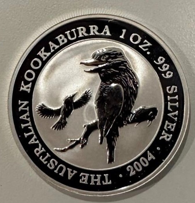 Australien. 1 Dollar 2004 Kookaburra, 1 Oz (.999)  (Ingen mindstepris)