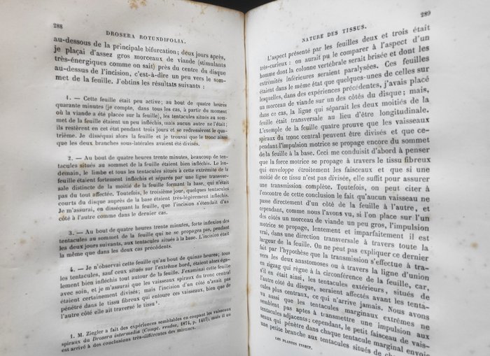 Charles Darwin - Les Plantes Insectivores - 1877