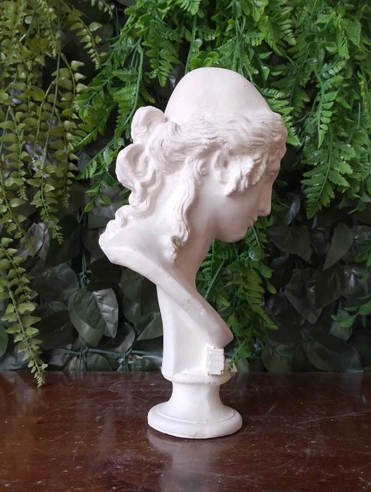 Skulptur, Busto di Elena di Troia - 31 cm - marmorstøv