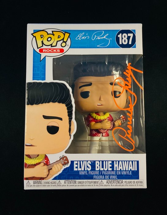 Funko Pop! - Elvis Presley - #187 - Item is signed by Priscilla Presley!!  - Funko Pop - U.S.A