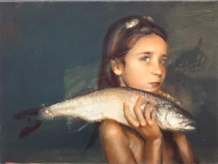 Erwin van Krey - Girl with fish