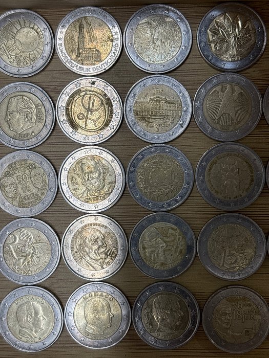 Europa 2 Euro Various Years (40 coins)  (Ingen mindstepris)