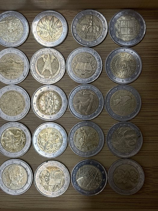 Europa 2 Euro Various Years (40 coins)  (Ingen mindstepris)