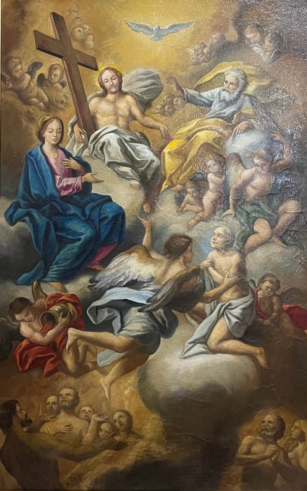 Scuola napoletana (XIX) - Trionfo della Trinità