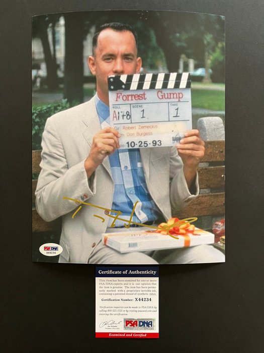 Forrest Gump - Tom Hanks - Signed in Person - with PSA/DNA Certificate - Autograph photo - No Reserve!