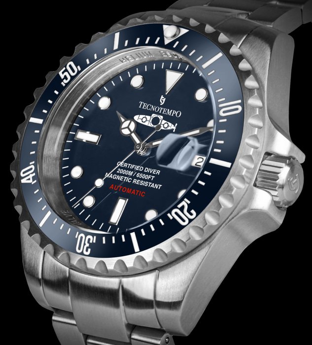 Tecnotempo - Professional Diver 2000M - Automatic - Limited Edition - TT.2000.SB - Mænd - 2011-nu