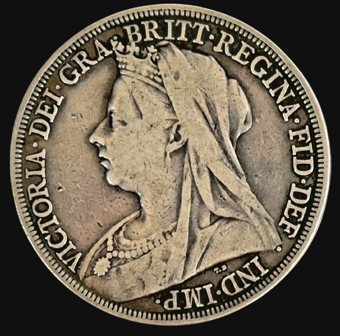 Storbritannien. Victoria (1837-1901). Crown 1896  (Ingen mindstepris)