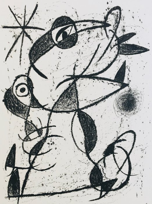 Joan Miro (1893-1983) - Jaillie du calcaire