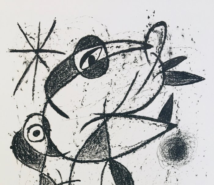 Joan Miro (1893-1983) - Jaillie du calcaire