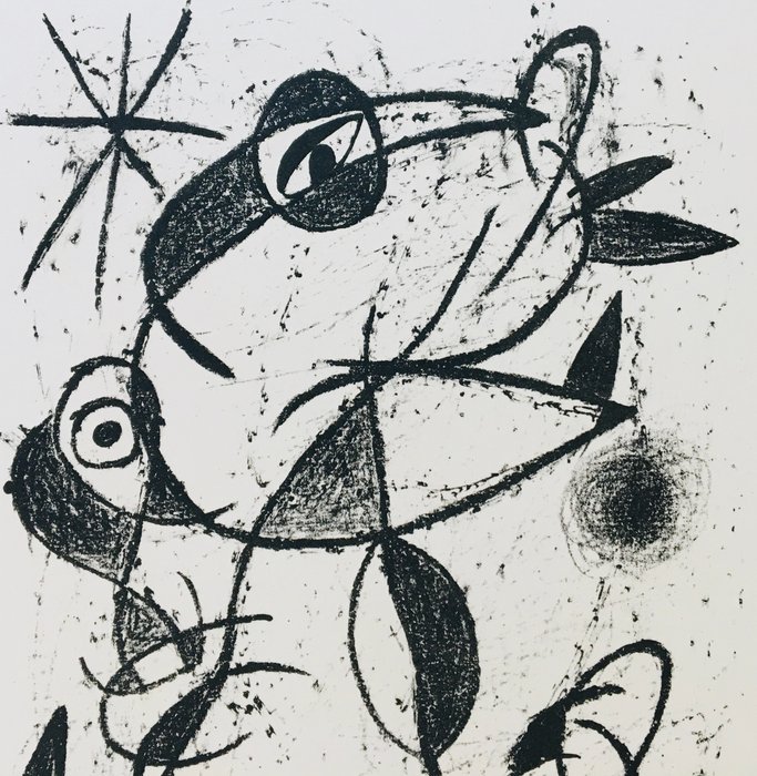 Joan Miro (1893-1983) - Jaillie du calcaire