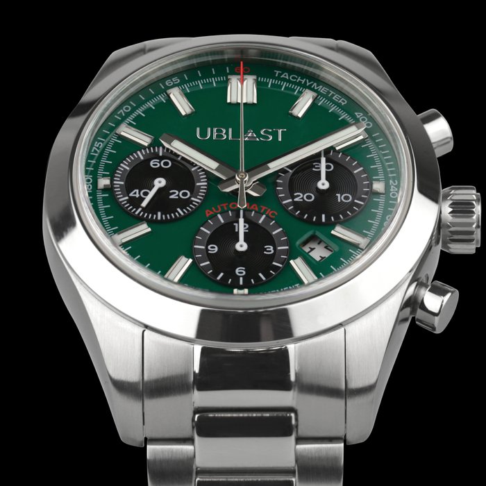 Ublast - Air Prince Chronograph - REF.UBAPCH40GN - Automatic Swiss MOVT - Mænd - Ny