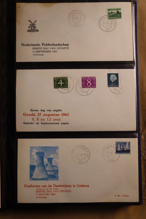 Hollandske + Hollandske Antiller 1967/1991 - Samling af specialcovers, FDC'er + EDK'er i 7 PSIII albums