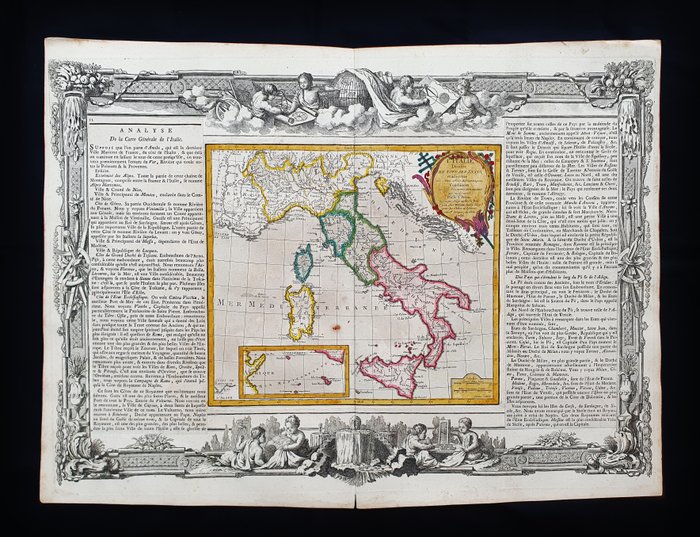 Europa - Italien / Ligurien / Sicilien / Lombardiet / Sardinien / Genova / Aosta / Puglia; Desnos / Brion De la Tour - L'Italie - 1761-1780