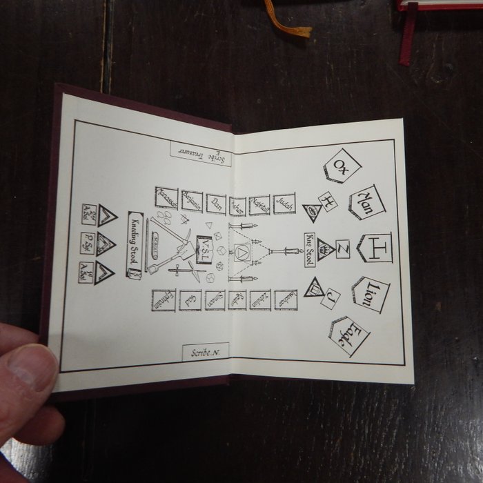 grand chapter - masonic 5 different Royal Arch ritual books - 1949