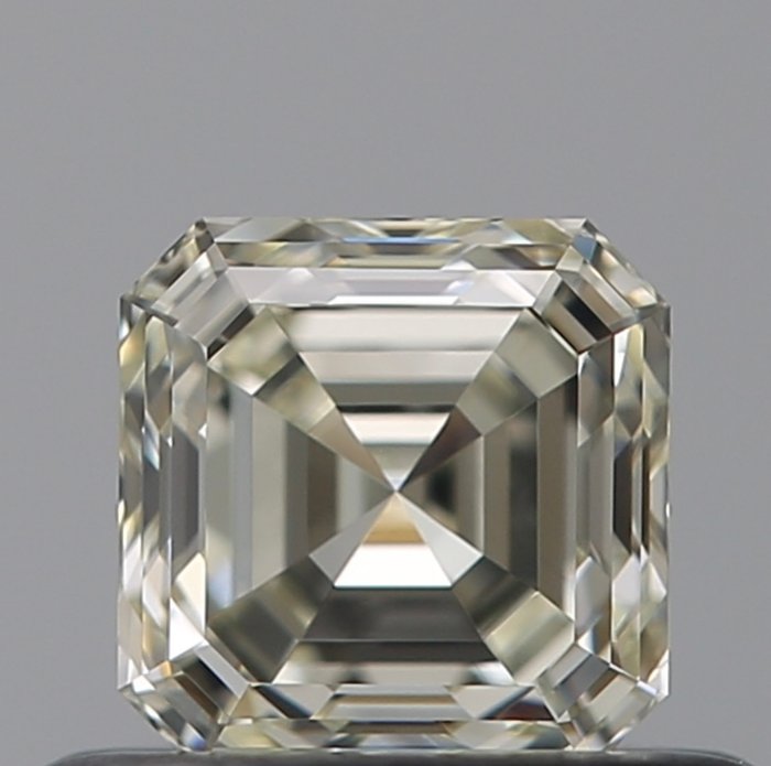 Ingen mindstepris - 1 pcs Diamant  (Natur)  - 0.50 ct - Smaragd - M - VVS1 - Gemological Institute of America (GIA) - Eks Ex