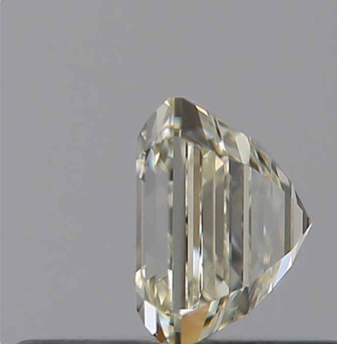 Ingen mindstepris - 1 pcs Diamant  (Natur)  - 0.50 ct - Smaragd - M - VVS1 - Gemological Institute of America (GIA) - Eks Ex