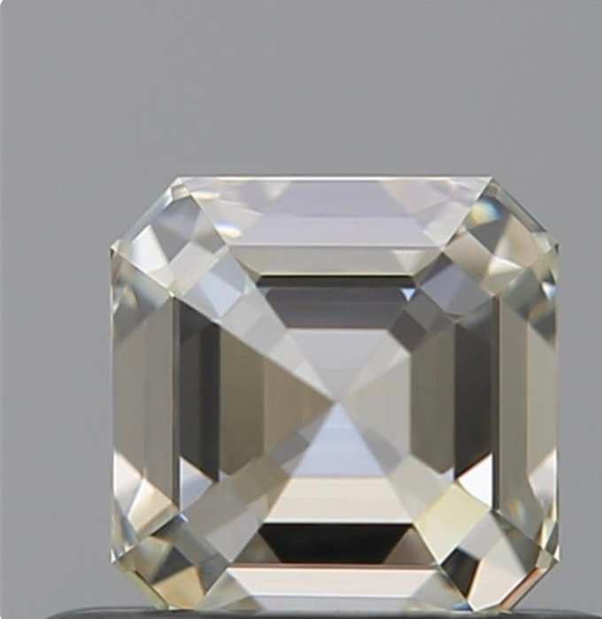 Ingen mindstepris - 1 pcs Diamant  (Natur)  - 0.50 ct - Smaragd - M - VVS1 - Gemological Institute of America (GIA) - Eks Ex