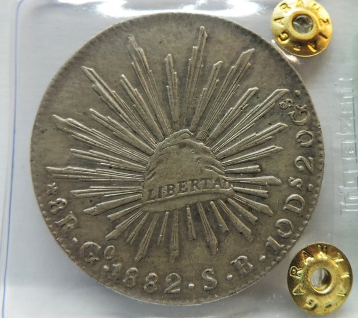 Mexico. 8 Reales 1882 Guanajuato SB  (Ingen mindstepris)