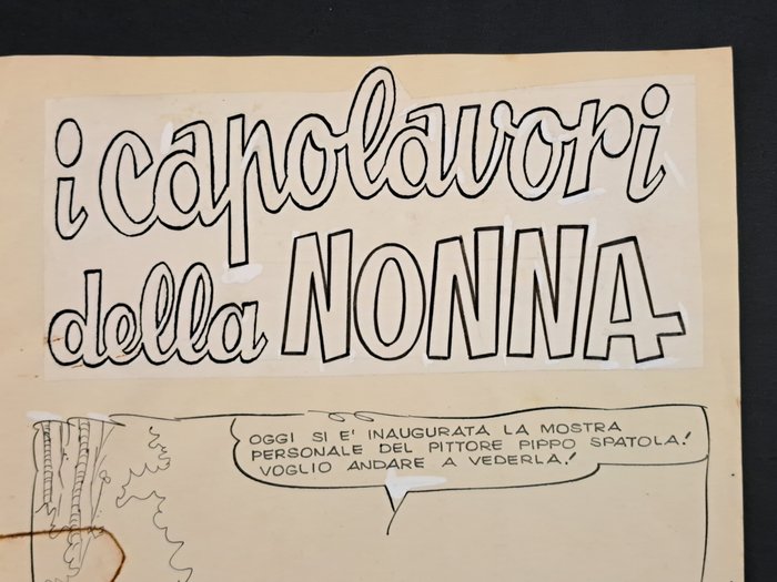 Nicola Del Principe, Bianconi - 16 Original page - Nonna Abelarda - Capolavori della Nonna