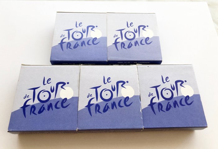 Frankrig 1 1/2 Euro 2003 "Centenaire du Tour de France" (5 monnaies) Proof  (Ingen mindstepris)