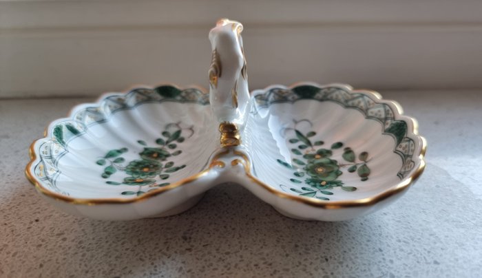 Meissen - Salt og peber beholder - Porcelæn - Indisk blomst