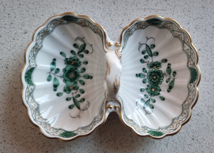 Meissen - Salt og peber beholder - Porcelæn - Indisk blomst