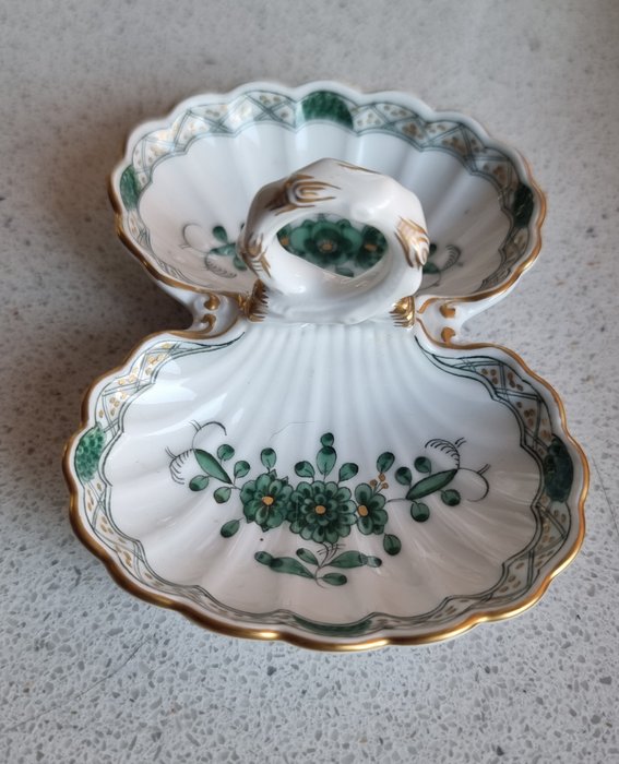 Meissen - Salt og peber beholder - Porcelæn - Indisk blomst